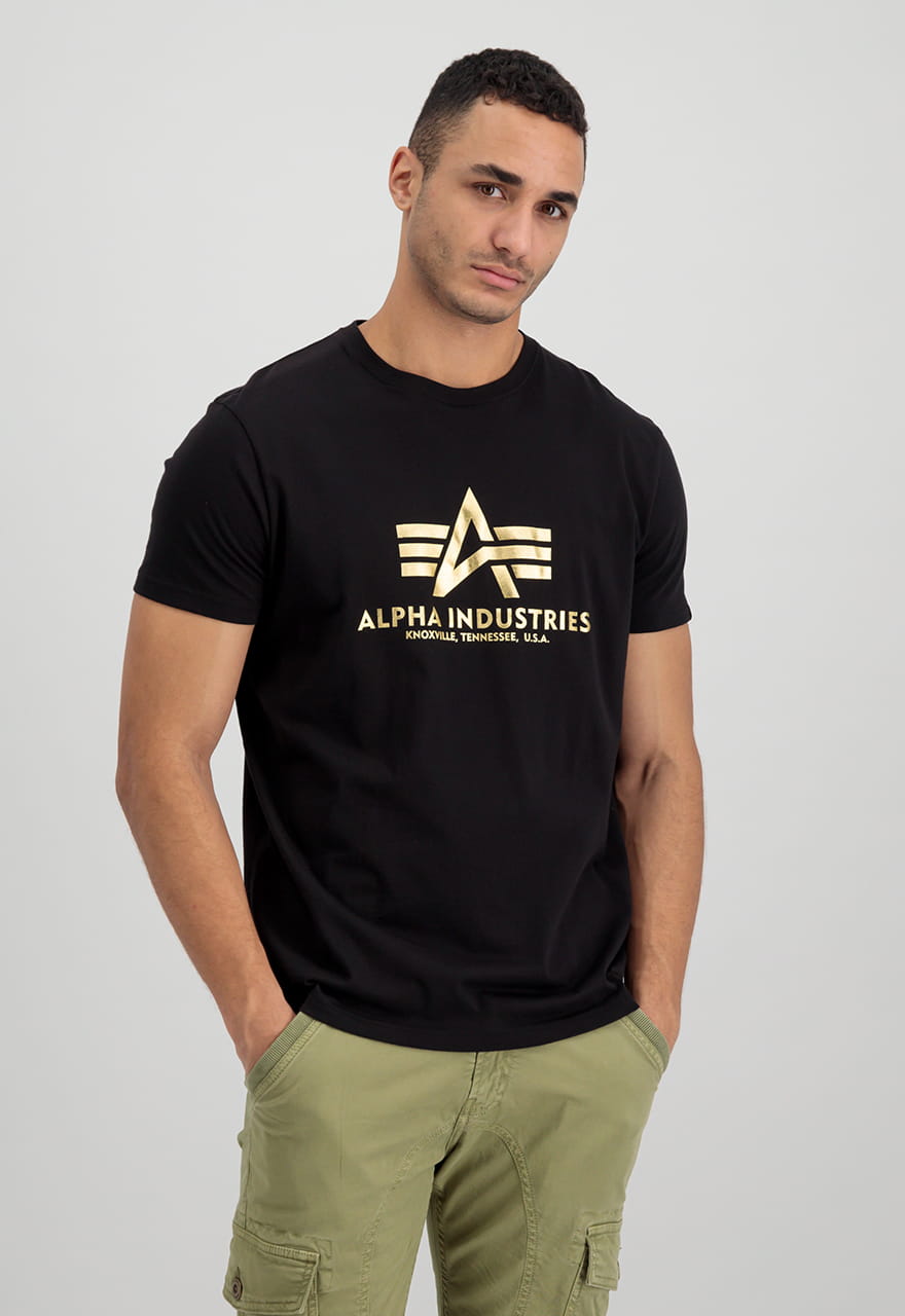 Basic T-Shirt Nadruk Foliowy 100501FP Alpha Industries
