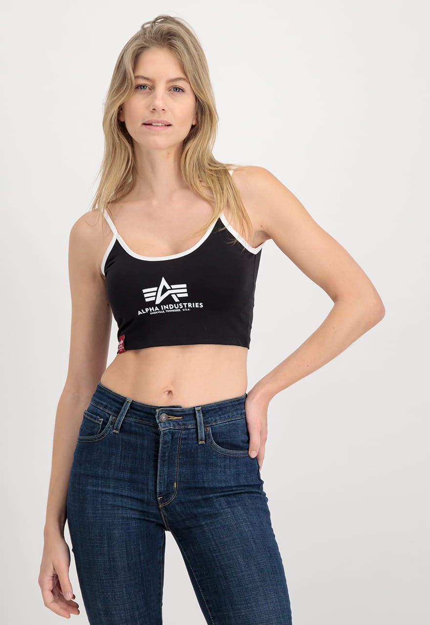 Podstawowy krótki top damski Basic ML Cropped Tank Top Wmn Alpha Industries 106080