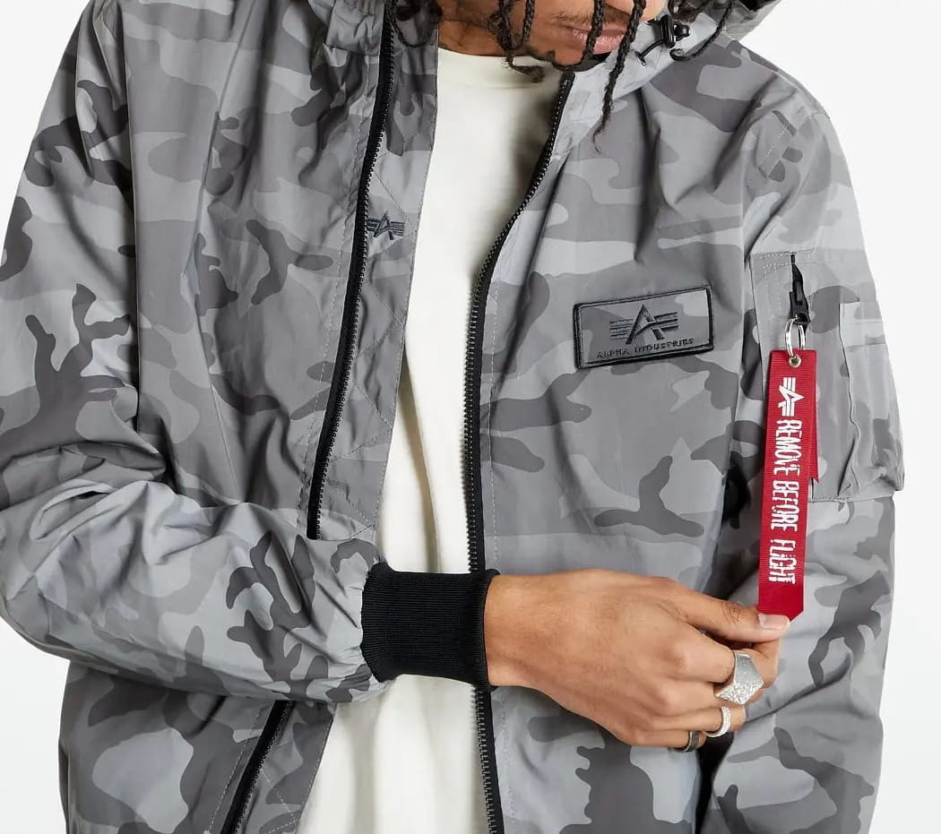 MA-1 LW Hooded Refl. Camo Lekka Alpha Industries 126138RC