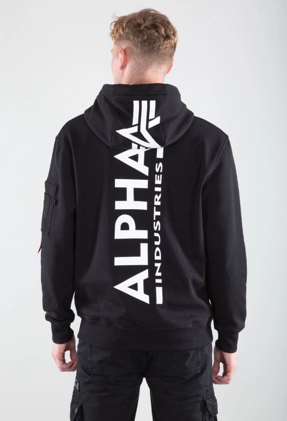 Bluza z kapturem z nadrukiem na plecach Alpha Industries XL/2XL/3XL/4XL 178318