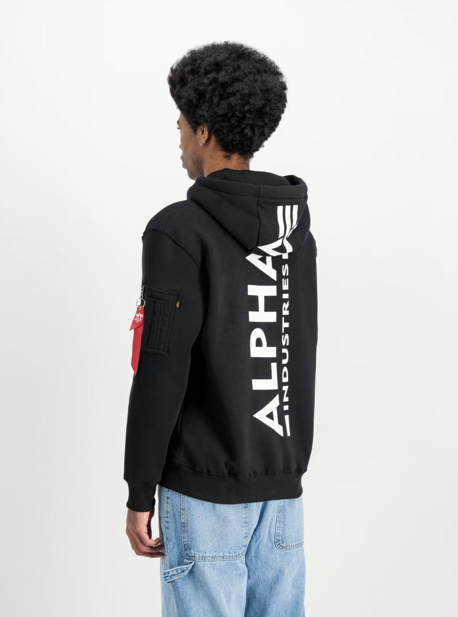 Bluza z kapturem z nadrukiem na plecach Alpha Industries XL/2XL/3XL/4XL 178318