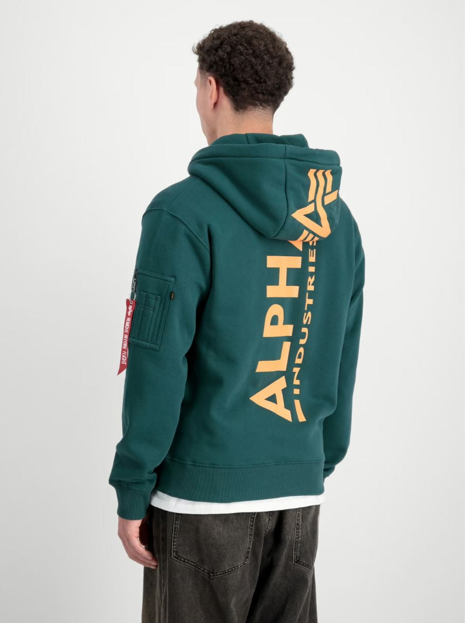 Rozpinana bluza z kapturem z nadrukiem na plecach 128342