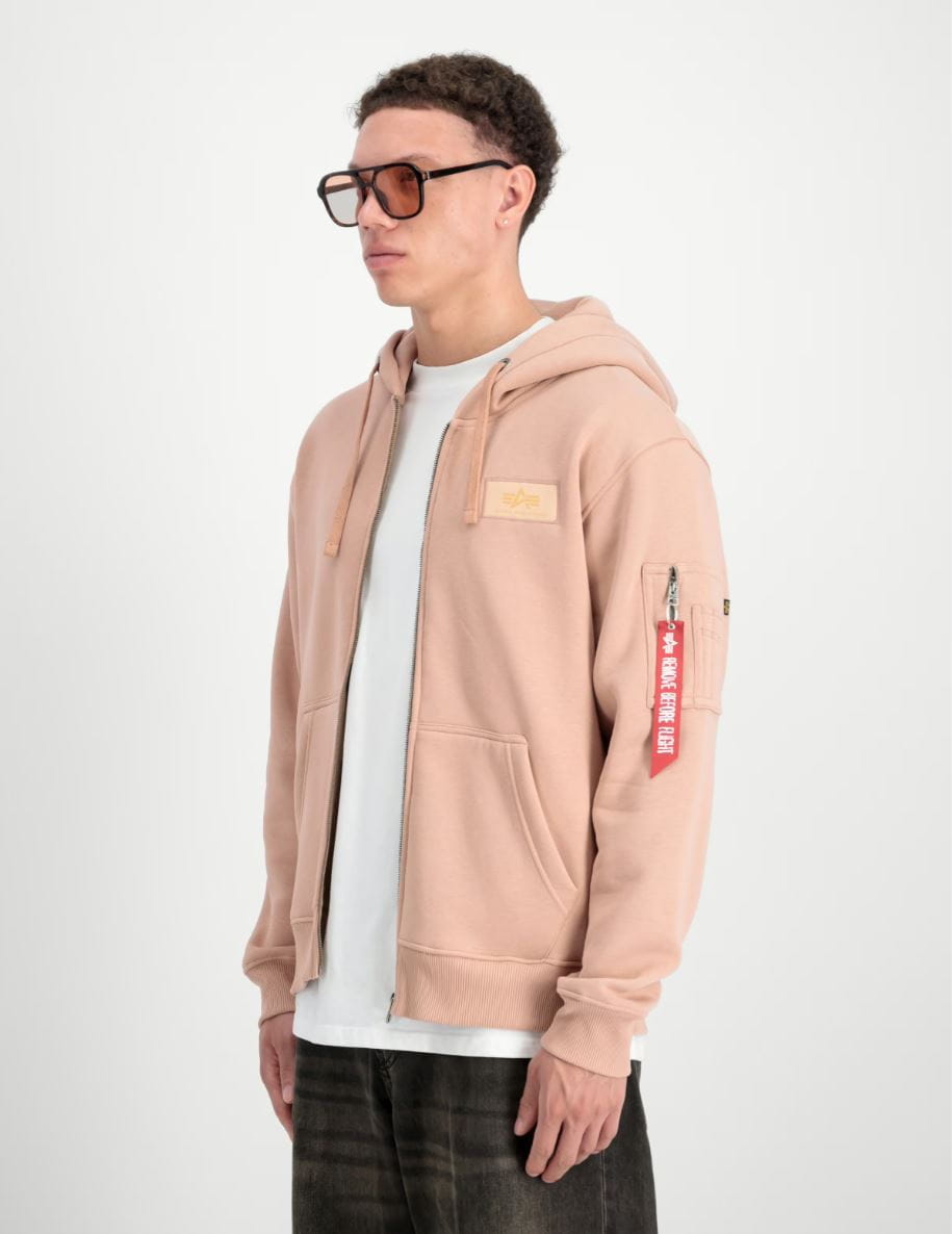 Rozpinana bluza z kapturem z nadrukiem na plecach 128342