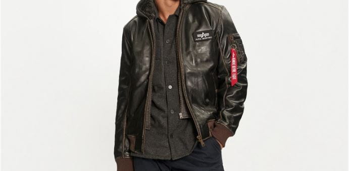MA-1 D-Tec Leather Skórzana kurtka Alpha Industries193129