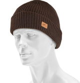 Czapka Helikon Merino Wanderer - Earth Brown / czarny / zielony