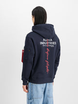 Signature Backprint Hoodie Bluza Alpha Industries 148341