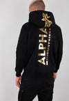 Back Print Hoody Foil Print Alpha Industries L/XL/2XL Bluza Męska 178318FP