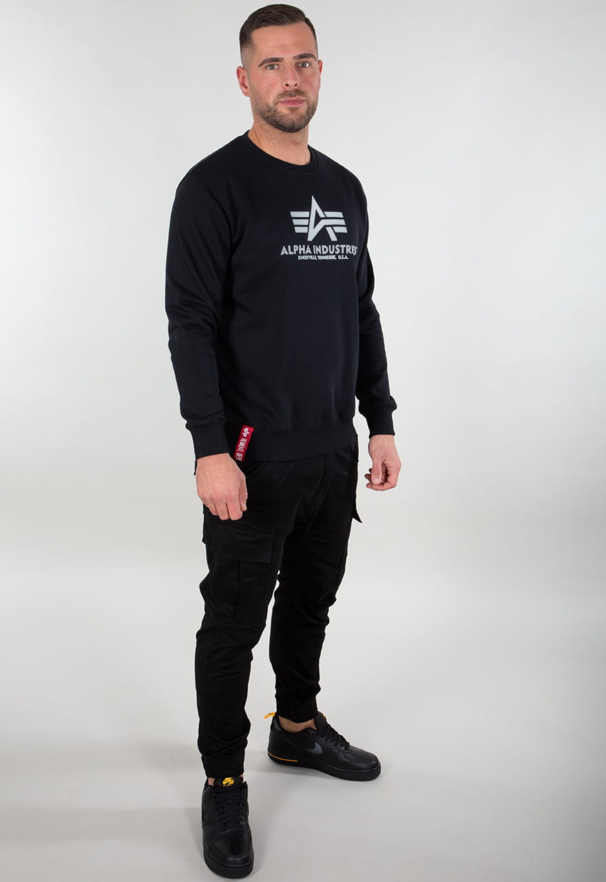 Basic Sweater Reflective Print Alpha Industries L/XL/2XL Bluza Męska 178302RP