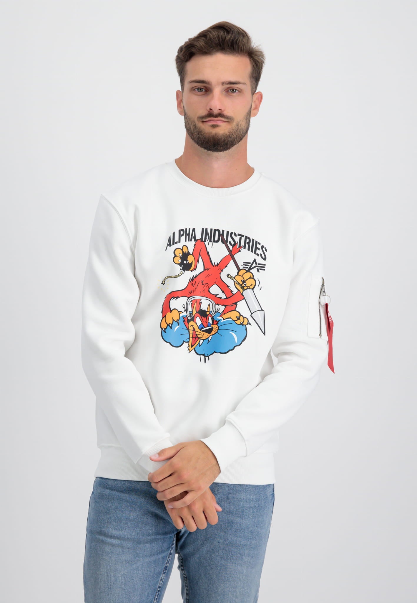 Fighter Squadron Sweter Alpha Industries L/XL/2XL Bluza Męska 108304