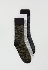 Skarpetki graficzne AOP 3-pak Skarpety Alpha Industries 43-46 118928