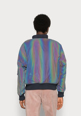 MA-1 VF 59 Rainbow Reflective Flight Jacket Alpha Industries L 191118RR