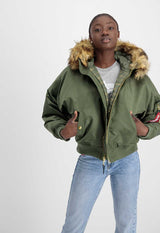 MA-1 OS Hooded Wmn Kurtka Damska Alpha Industries 118005