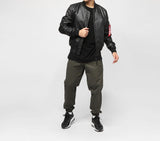 MA-1 Leather Light Weight II Bomber Jacket Kurtka Skórzana Alpha Industries 176151