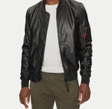 Kurtka skórzana Alpha Industries MA-1 Leather Bomber Jacket 156141 L/XL/2XL/3XL