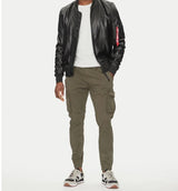 Kurtka skórzana Alpha Industries MA-1 Leather Bomber Jacket 156141 L/XL/2XL/3XL